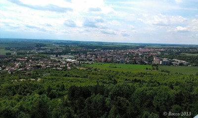 Pohled z rozhledny.