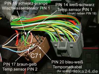 schema zapojení do kostky C71