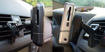 Držák do ventilace končí Garmin &quot;koulí&quot;, na ní se nasadí vaše kolíbka.