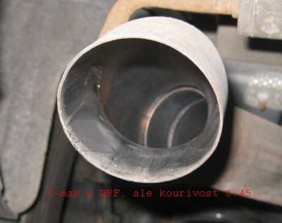 Vyfuk C-max s DPF, ale kourivost 0,45